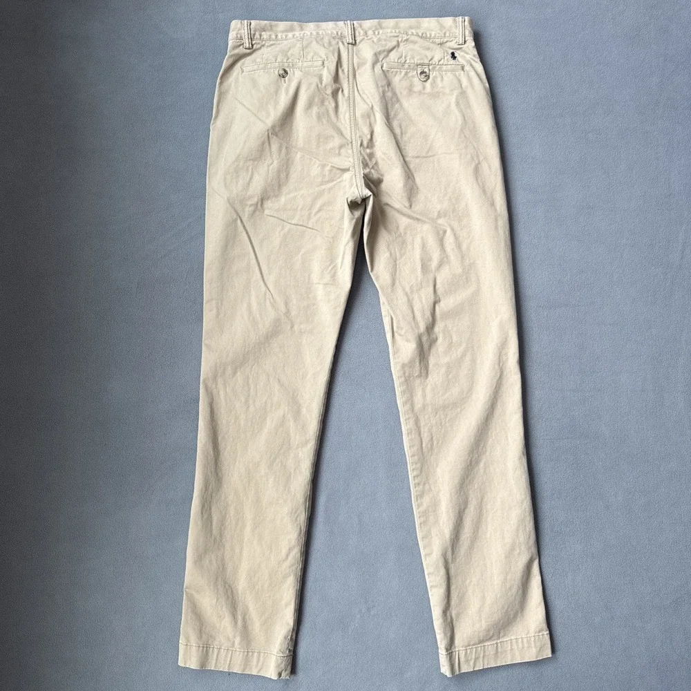Polo Ralph Lauren Chino Pants Mens 34x34 Khaki Stretch Cotton Twill Straight Fit